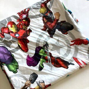 Marvel Superhero's Team Kids Twin Flat Sheet Soft and Cozy Bedding Oeko Tex